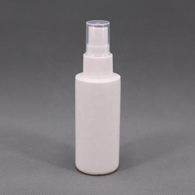 China PE 50ML Personal Care HDPE Spray Bottle Custom Color Cosmetic Recyclable Sample Bottle Travel Set Packaging for sale