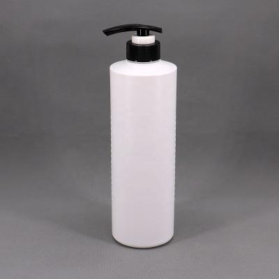 China Recyclable Custom 800ml HDPE PE Personal Care Bottles Cosmetic Bottle Shampoo Packaging Lotion Pump Cosmo Round Screen Printing for sale