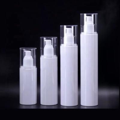 China Recyclable High Quality Luxury Cosmetic Spray / Lotion Bottles 200ml PET Packaging Cylinder Shape With 47mm ALSO Above Cap 150ml 250ml 300ml for sale