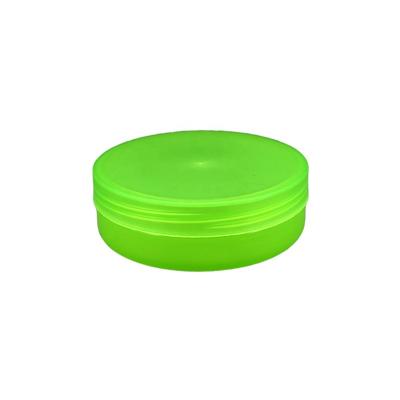 China Single Layer Low Profile 100ml/3.4oz PP Cream Jar Cosmetic Hair Care Gel PP Jar 85mm Diameter for sale