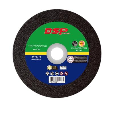 China Professional Metal Cutting Disc 7 Inch Grinding Wheel 180mm Angle Grinder Polishing Disc 180*6*22mm for sale