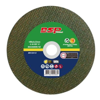 China stainless steel & Metal Aluminum Oxide Abrasive Cutting Grinding Wheel Alumina Disc Cutting Disc 180mm Ceramic Cutting Disc for sale