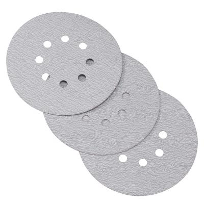 China 6 150mm Inch Hook And Loop Aluminum Oxide Sandpaper Polishing Sanding Discs For Car Paint for sale