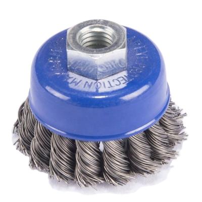 China Surface Polishing Factory 3 Inch Twisted Knot Wire Abrasive Brush for sale