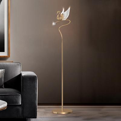 China Floor lamp modern indoor bedroom living room floor light decoration design simple luxury light for home for sale