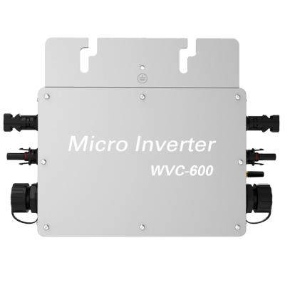 China Grid Tied Micro Grid Connected DC To AC Inverter WVC-600 From China Solar System Manufacturer With CE Certification For Home Solar Power System for sale