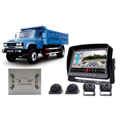 China 360 Degree Car Night Vision Reversing Camera 7 Inch TFT LCD Split Monitor for sale