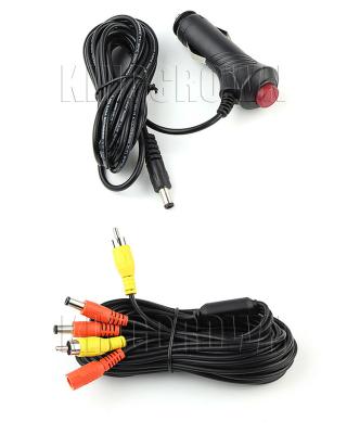 China Accesorios a prueba de herrumbre de la cámara del coche del cable los 7m del conector encendedor de DC24V para la leva de la rociada en venta