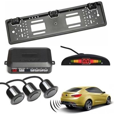 China 3 Parking Sensors LED Display Car Reverse Backup Radar System for sale