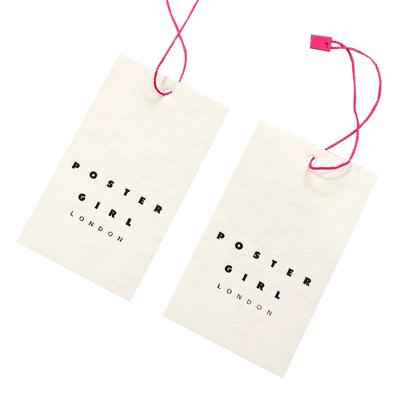 China Sustainable Hang Tags Cotton Paper Hang Tag Clothing Custom Recycled Hang Tags for sale