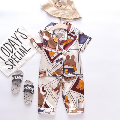 China 2021 New Fashion Christmas Kids Pajamas Kids Sleepwear Boys Sleepwear Baby Boy Pajamas Breathable Set Romper for sale