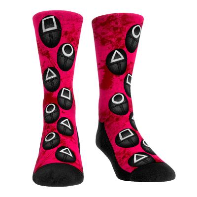 China QUICK DRY Printed Socks Squid Games Christmas Halloween Gifts Mid Calf Socks for sale