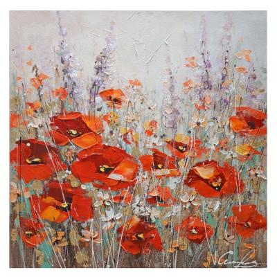 China Beautiful Modern Flower Oil Painting Wall Decor for sale