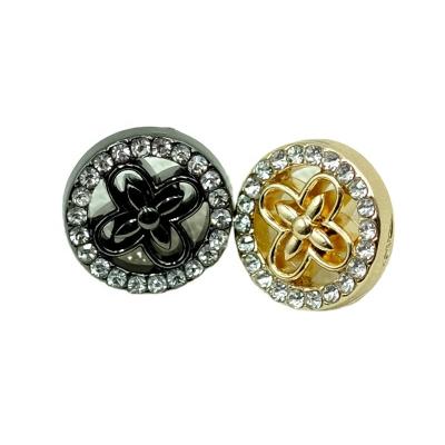 China Nickel free rhinestones metal buttons metal dome leg button denim jeans leg button for denim clothing for sale