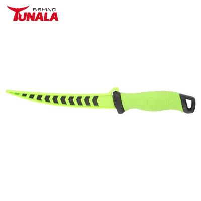 China Viable good quality sharp knife fishing net knife handle fish cutting sheath outdoor pp fishing knife for sale