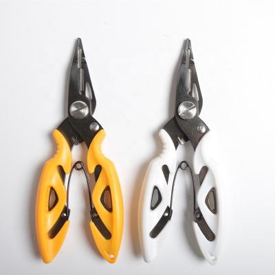 China TUNALA Fishing Activities Stainless Steel Outdoor Fishing Pliers Customized Colors Multifunctional Lure Sling Saltwater Pliers for sale