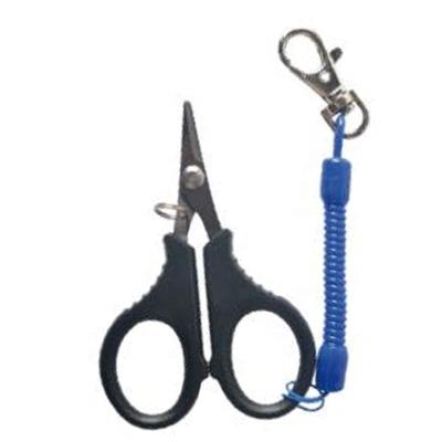 China Outdoor fishing activities 2022 new high quality products braid line fishing scissors outdoor fishing scissors with lanyard for sale