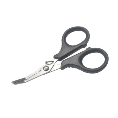 China Outdoor Fishing Activities Factory Wholesale Mini Small Scissors Fishing Scissors Serrated With ABS Handle Mini Scissors for sale