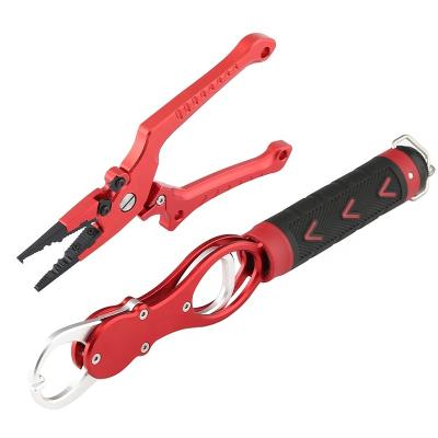 China 2022 Custom Hot Sale Outdoor Aluminum Fishing Accessories Fishing Activities OEM/ODM Amazon Order Tool Pliers Set for sale