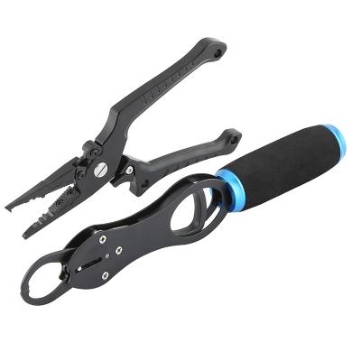 China Outdoor Muti-function 2pcs Fishing Activities Fishing Gear Ring Ice Fly Fishing Tools Tool Kit Hook Remover Slot Set Fishing Pliers For Men for sale