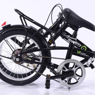 China Aluminum Alloy 16inch Mini Folding Kids Variable Speed ​​Disc Brake Bike Ultralight Portable Adult Single Wheel Speed ​​Small for sale