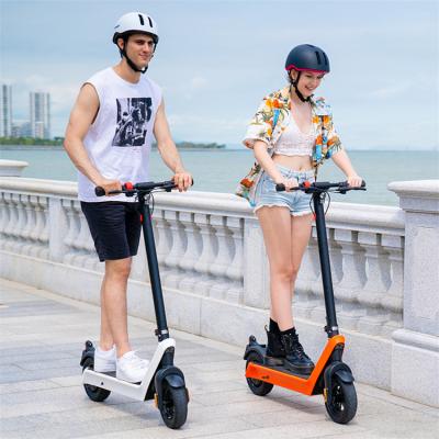 China EU unisex warehouse shipping 500w 35 kilometer 10 inch electric scooter Europe electric warehouse kick scooter with suspension for sale