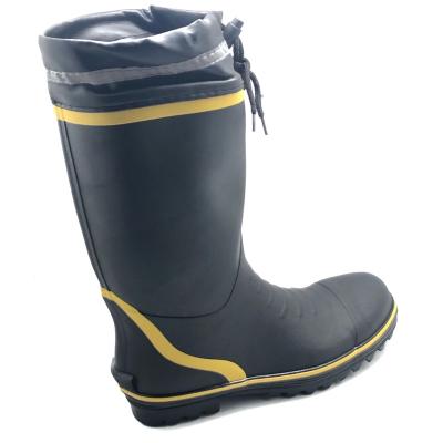 China High Quality Non Toe Cap Best Selling Custom Print Rain Boot Rubber Boots for sale