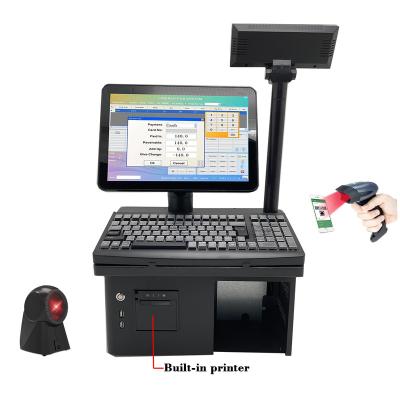 China Retail SDK POS Cash Register Windows System Double Screen POS System Customer Display for sale