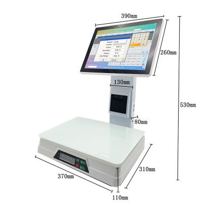 China SDK 15.6inch Touch Screen Electronic Powered Scales For POS Cash Register for sale