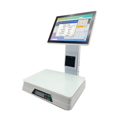 China SDK 15.4 Inch Capacitive Touch Screen POS System Scan Copy Weighing Scale Retail Electronic POS Machine for sale