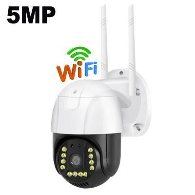 China Built-in Siren 5MP PTZ Camera Security 5MP IP Video HD Motion Detection Outdoor Two Way Audio Camera for sale