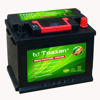 China Machine- Toasan's Best Maintenance Free SMF Auto Battery--55559-MF (12V55AH) for sale