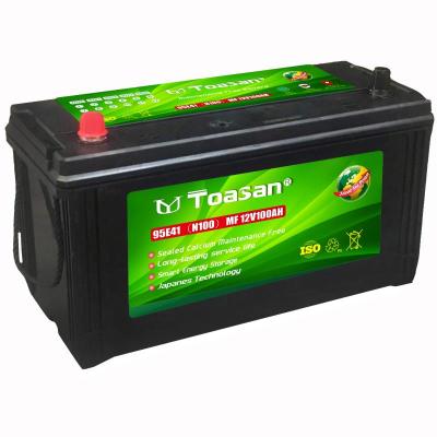 China Very nice maintenance free auto battery 12V100AH ​​- N100-MF SMF Toasan machine-battery for sale