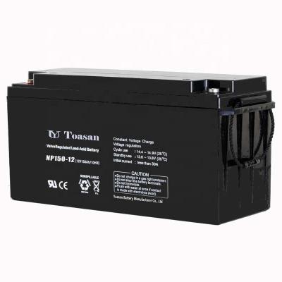 China Long lite and stable on quality reliable quantiy Toasan AGM VRLA battery 12V 150AH sealed lead acid battery for UPS or solar system - NP150-12 for sale