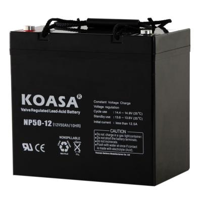 China Toys AGM Long Life KOASA Brand 12V UPS Rechargeable Battery Holder Sealed Lead Acid Battery - NP50-12 (12V 50AH) for sale