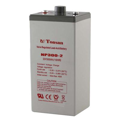 China Top Toys 2V 300AH Yuasan Gel Sealed AGM VRLA 2V Solar Battery for UPS or Solar Power System - NPS300-2 for sale