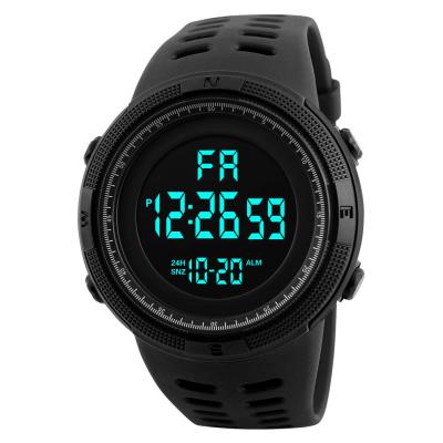 China Luxury Analog-Digital Sport Rubber Watches Japan Digital Watch LED Display Alarm Men's Watches For Men for sale