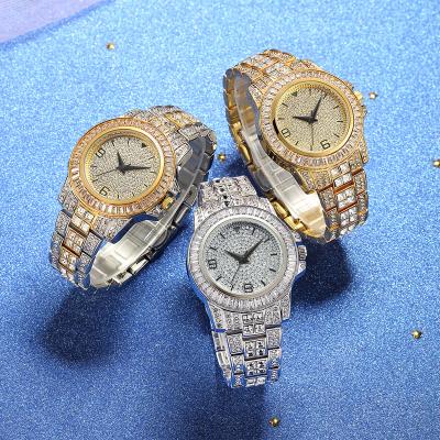 China Special Elegant Style Women Automatic Date Quartz Watches Diamond Stainless Steel Case Ladies Watch for sale