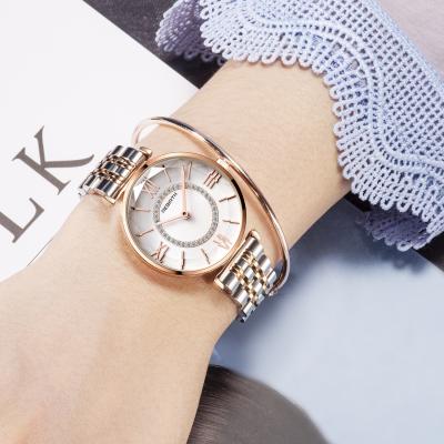 China Waterproof Ladies Clock Reloj Mujer Women Diamond Quartz Wrist Watch For Ladies Watch Stainless Steel Strap Women Simple Watches for sale