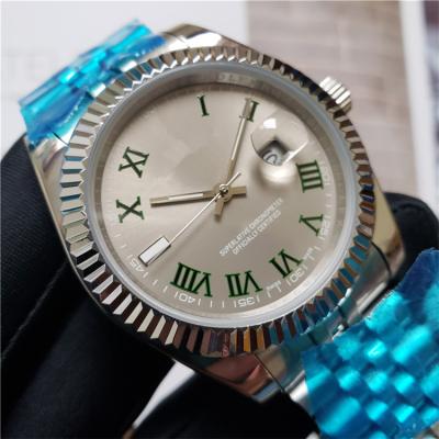 China Luxury Automatic Date Wrist Watch Diamond Watch Gold Silver Iced Out Mens Watches for sale