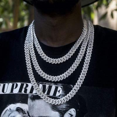 China Pure Hiphop Grade Chains 18Krt Cuban Link Jewerly 50Mm Chucky Necklace New Hip Hop Gold Zirconia 24K Necklaces for sale