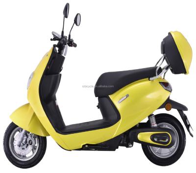 China Hot Selling Carbon Fiber Electric Scooter 400W Electric Bike Moped Yellow Color Electric Motorcycle for sale