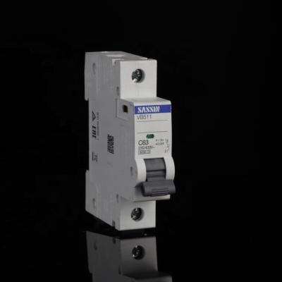 China cheap VB511 sassin mini home circuit breakers with 63 amp 1p 2p 3ple 10a 15a 20a 25a 40a 50a mcb 6 for sale