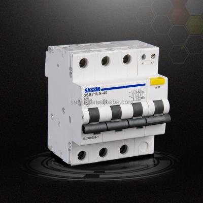 China 100A Residual Current AC Circuit Breaker RCCB 3SB71LN SASSIN Standard IEC 10KA for sale