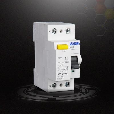 China 3SL6 SASSIN 16A 30mA AC rccb type Residual Current Circuit Breaker 6kA for sale