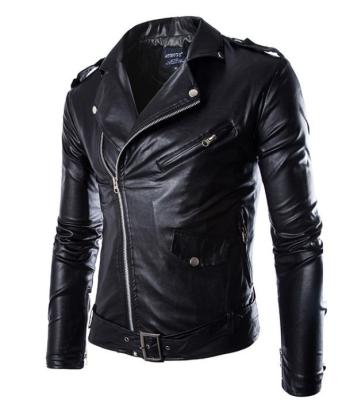 China Fashion Breathable Custom Design Embroidery Genuine Leather Jacket For Men College Jacket Leather Fabric No Shell Regular Clothing Length for sale