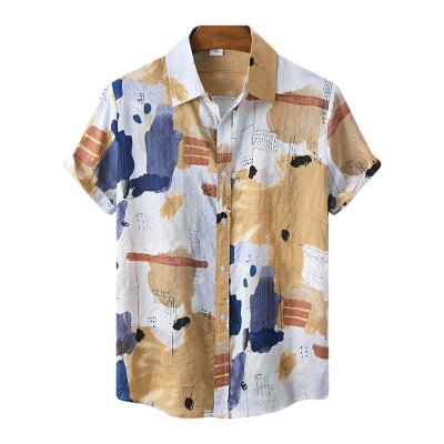 China 2021 New Fashion Hot Sale Silk Men's Shirts 100% OEM Custom Copy Button Down Shirt Summer for sale