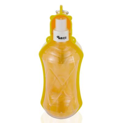 China CLASSIC Factory Auto Hot Walking Portable Plastic Travel Recycling Dispenser Food 350ml 500ml Dog Water Bottle for sale