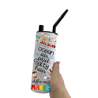 China 2022 White Tumbler 15oz 20oz DIY Sublimation Water Pipe Popular White Smoke Lean Hookah Tumbler For Sublimation Printing for sale