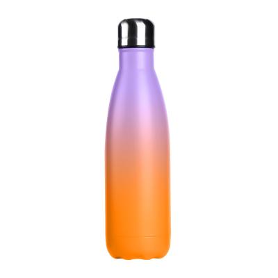 China 2022 New Double Wall Stainless Steel Sports Water Bottle Sustainable Insulated Thermal Keep Hot Or Cold Cola Shape Vacuum Flask for sale